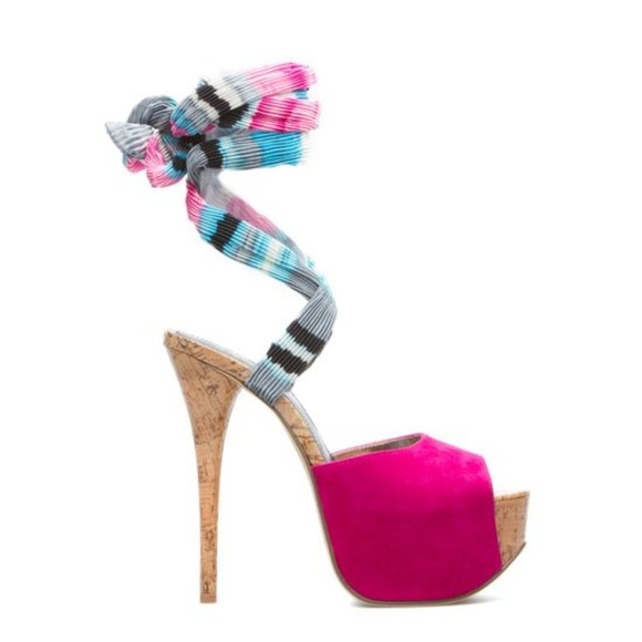 Pink Platform Sandals - Picture 1 of 1